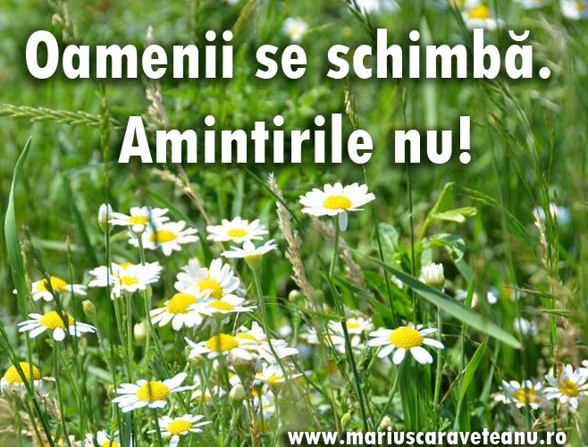 Oamenii se schimba. Amintirile nu.