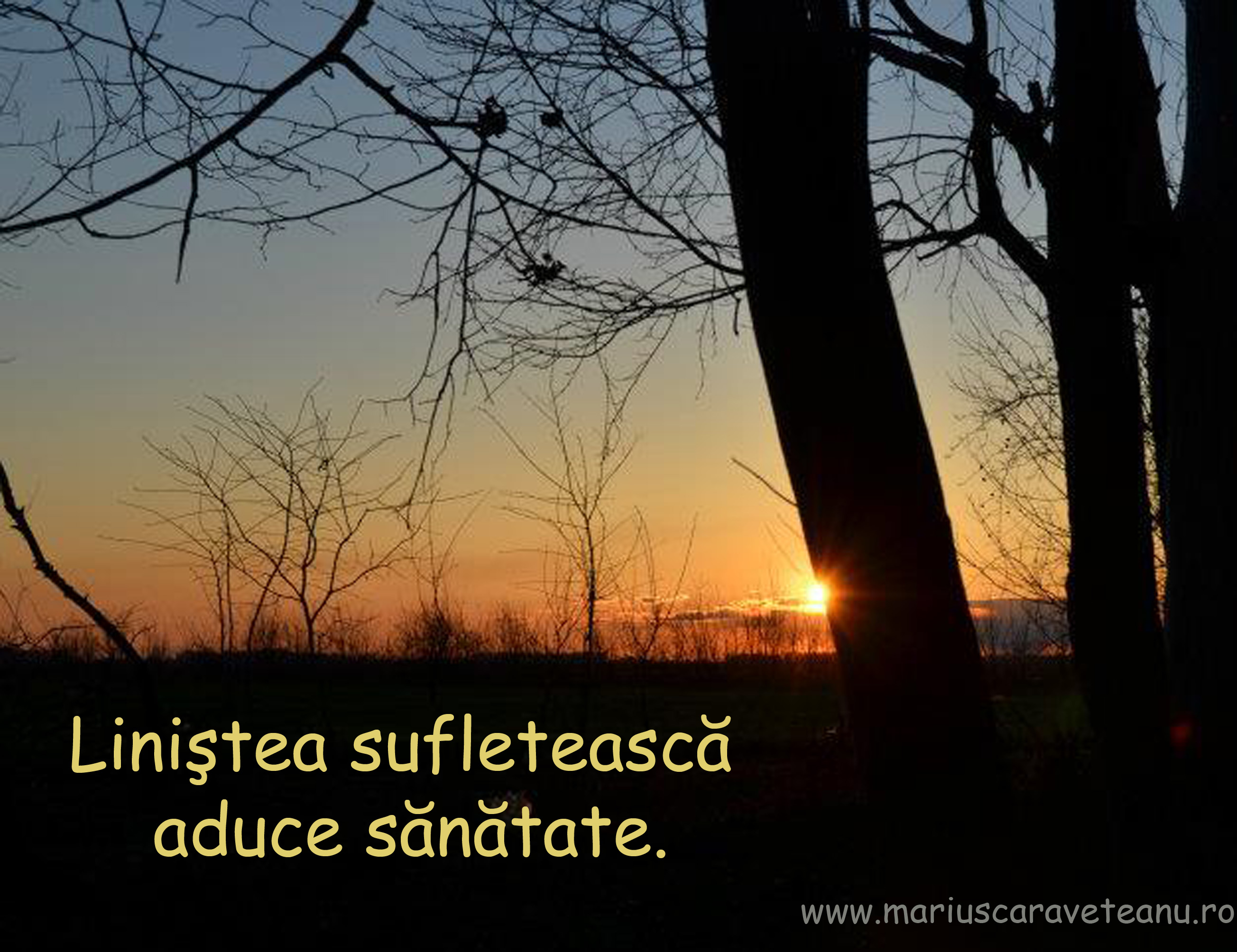 Liniştea sufletească aduce sănătate